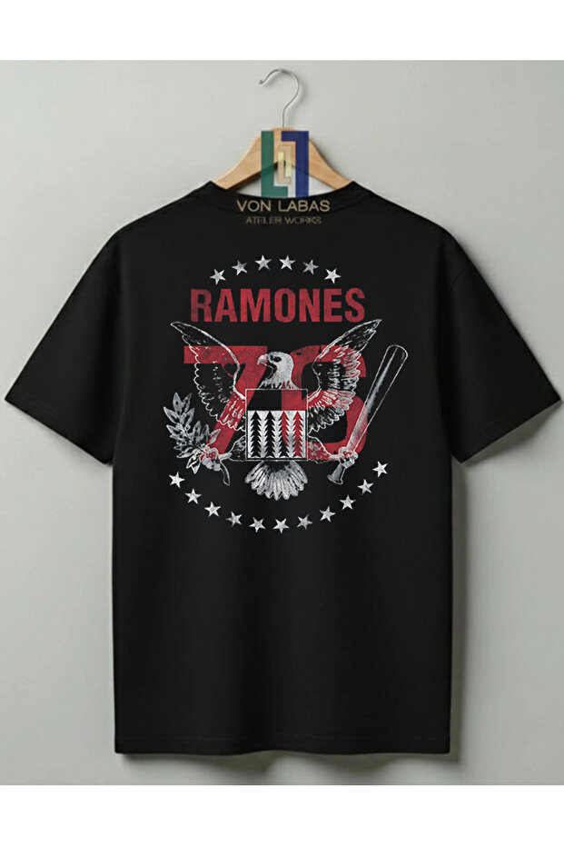 Ramones Retro Rock Band Design Premium 100% Cotton Unisex Tshirt