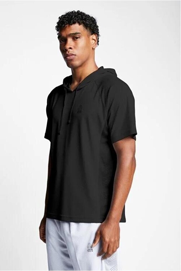 Men's Short Sleeve Hooded Sweatshirt 23b-1027