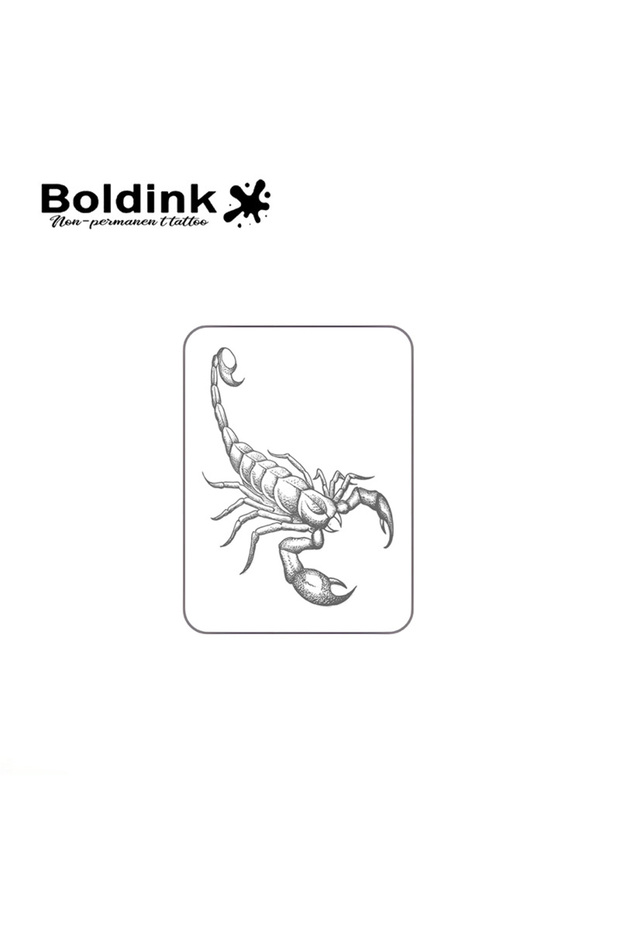 B015-0810M Scorpion Temporary Tattoo,Lasts To 15 Days New Technology Magic Waterproof Semi Permanent