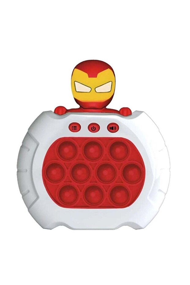 Ironman Pop Sensory Fidget Toy A Stress Reliever for Kids and Adults White/Red