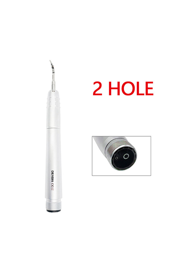 2 holes New Dental Ultrasonic Air Scaler with 3 Tips Tooth Calculus Remover Cleaning Tool Handpiece