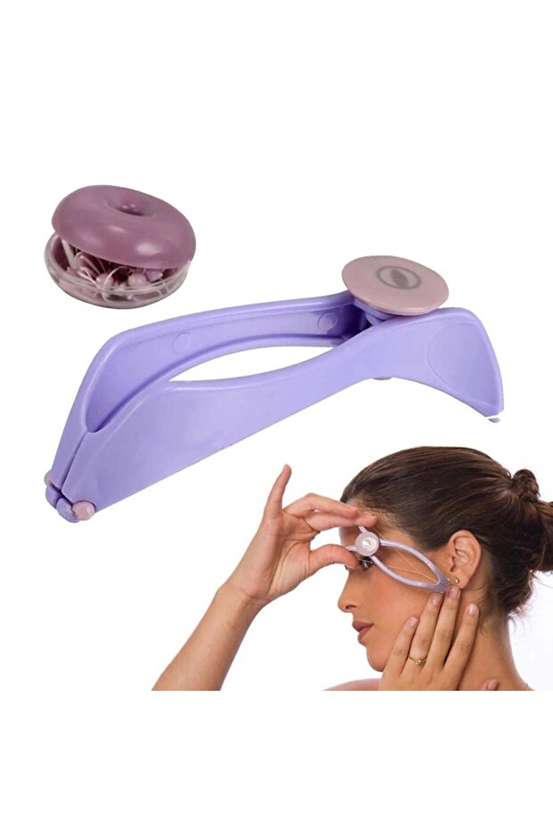 Mini Facial Hair Removal Epilator Women Hair Remover Spring Threading Face Defeatherer for Cheeks...