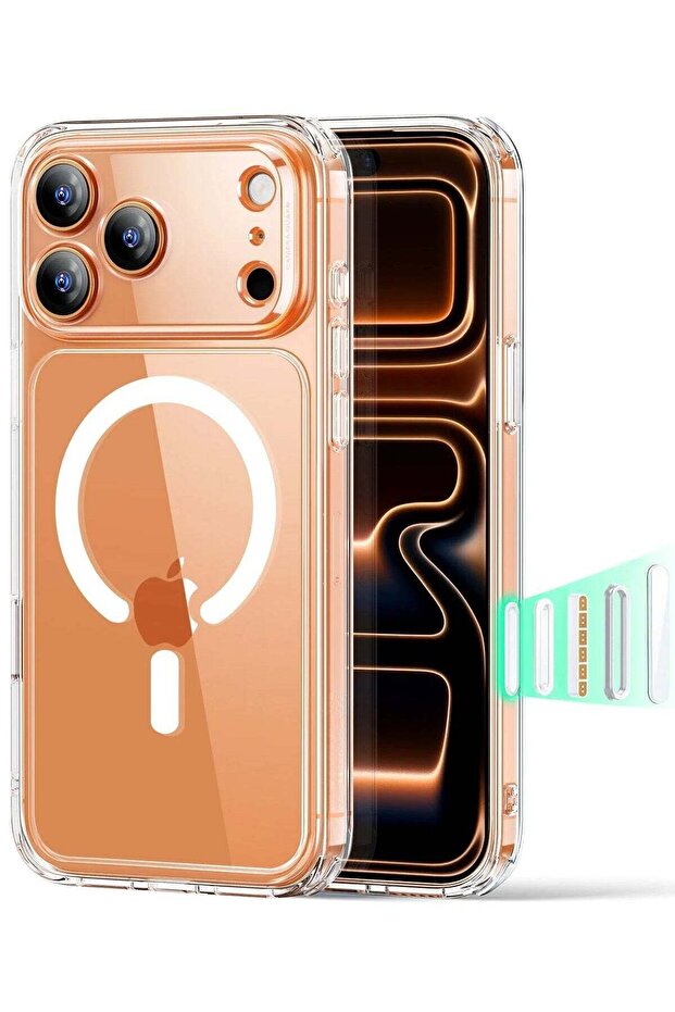 AJYAL Clear Magnetic Case for iPhone 17 Pro Max