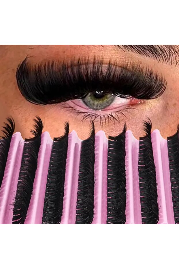 MIX 0.07mm D 80D 200Pcs DIY Personal Lashes 40P Eyelash Cluster Natural Look Wispy Lashes 9-16MM D C