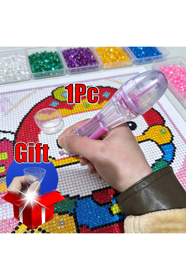 PIink Fuse Bead Pen, Fuse Beads Dispenser for Holiday Home DIY Decor, Crafts Boosts Efficiency Saves