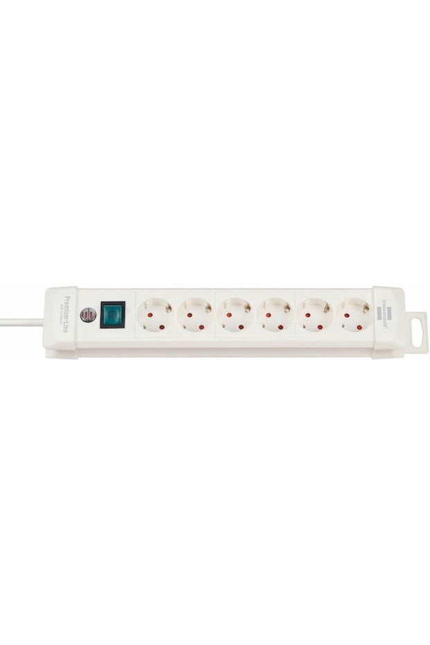 Multi Socket "Premium", 6 Sockets, 3m, White