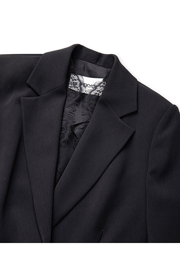 Dantel garnili blazer - 4