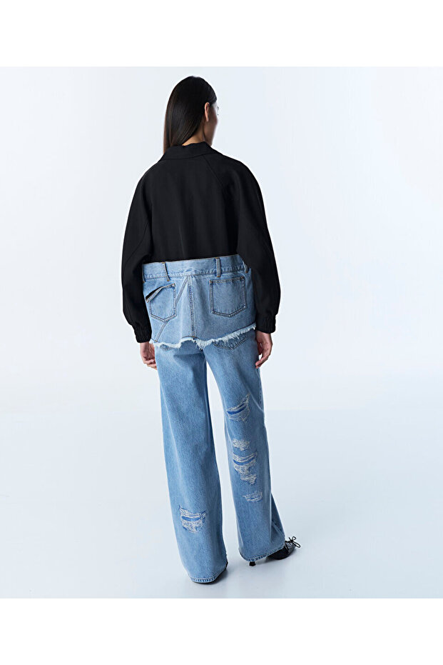 DENİM MIX RAW EDGE MONT - 7