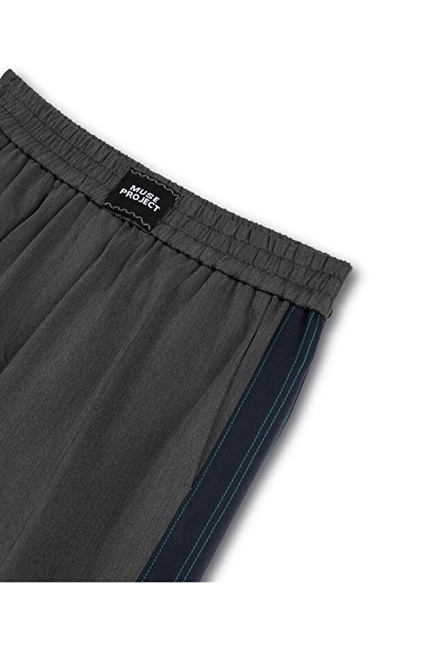 ELASTİK BEL COLORBLOCK PANTOLON - 4