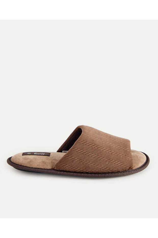 Men Brown Solid Slippers - 1