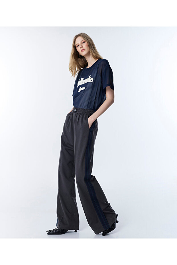 ELASTİK BEL COLORBLOCK PANTOLON - 1