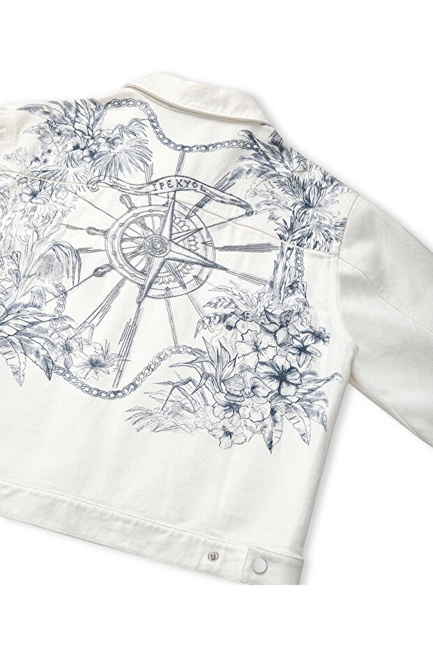 سترة مطرزة ومطبوعة بصور - 4