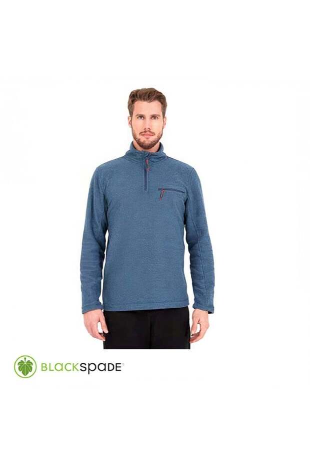 Yün Sweatshirt Mavi
