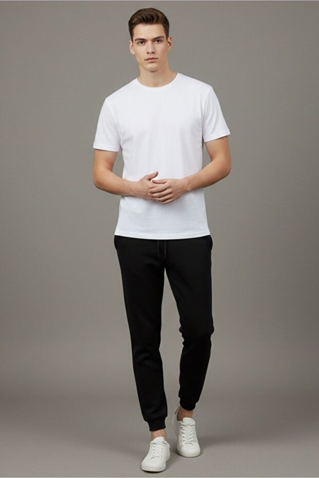 Men's Slim Fit Black Sweatpants