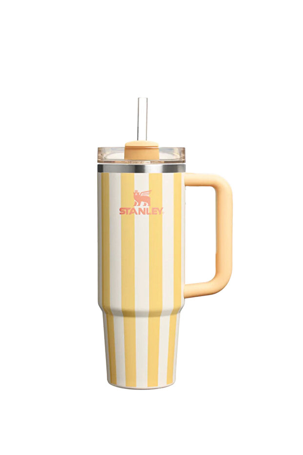The Quencher H2.0 FlowState Tumbler Straw Thermos Butter Cabana Gloss 0.89 Litre