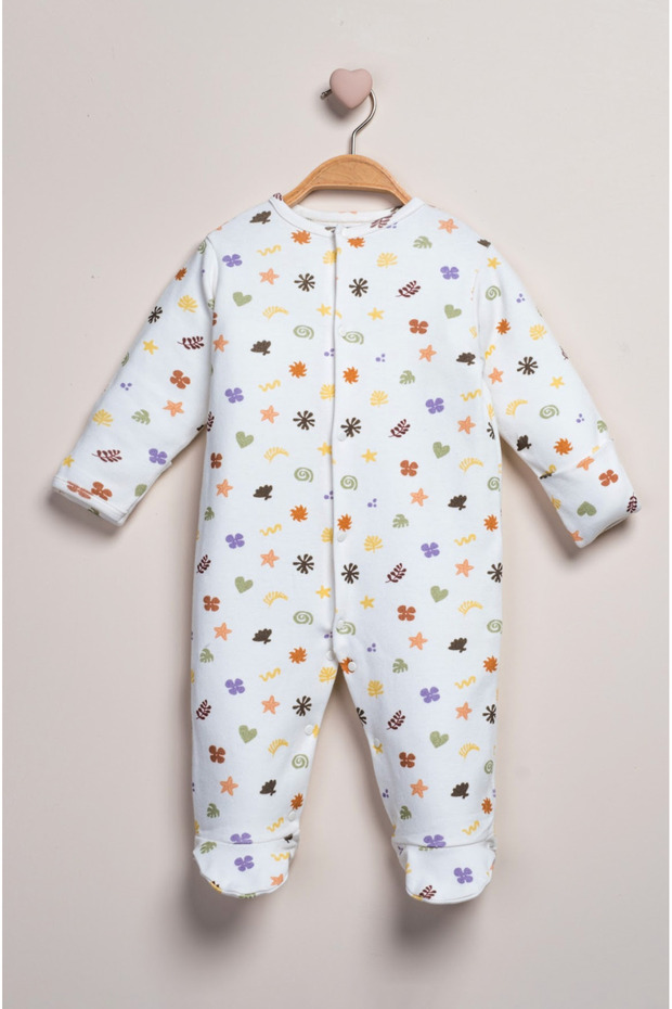 Baby Jumpsuit with Built-In Gloves