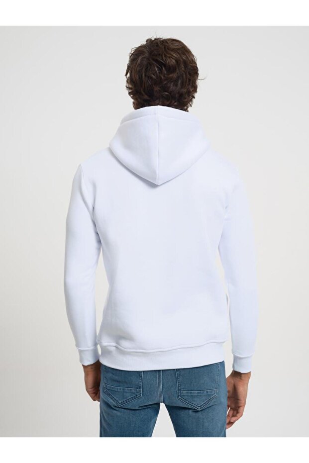 Erkek White Sweatshirt LF2033105 - 3