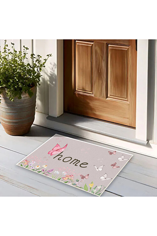 Hari̇kabi̇rev | Door Front Mat Door Inside Mat Anti-Slip Base Thin Mat (Home) | Kpps