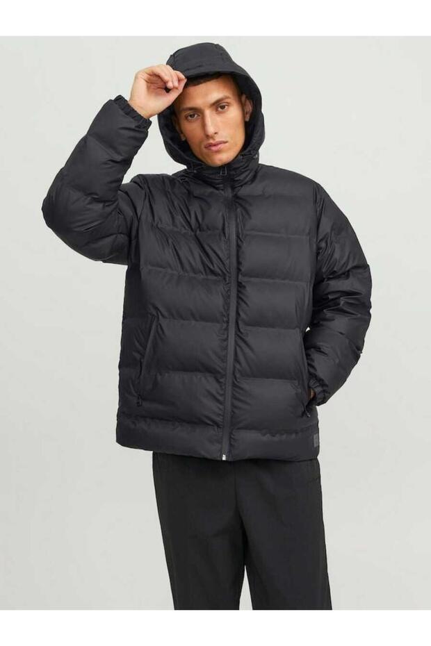 Jack&Jones Core Erkek Jcoelements Pu Puffer Mont 12239020 - 3
