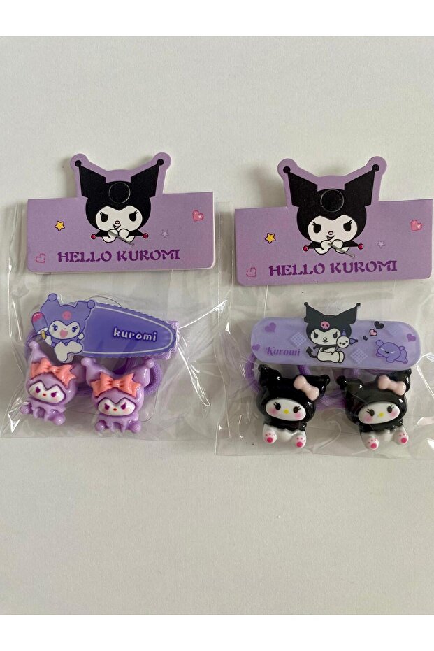 Hello Kuromi 2-Piece Buckle Set with Girls and Baby Figures