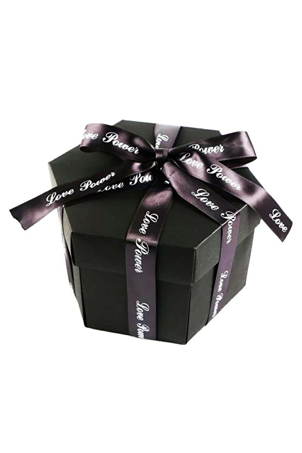 Hexagonal Explosion Box - Black - 3