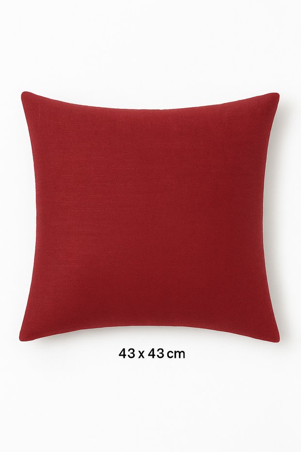 Outdoor 5 Years Colorfast Cushion Cover 43X43 cm Burgundy