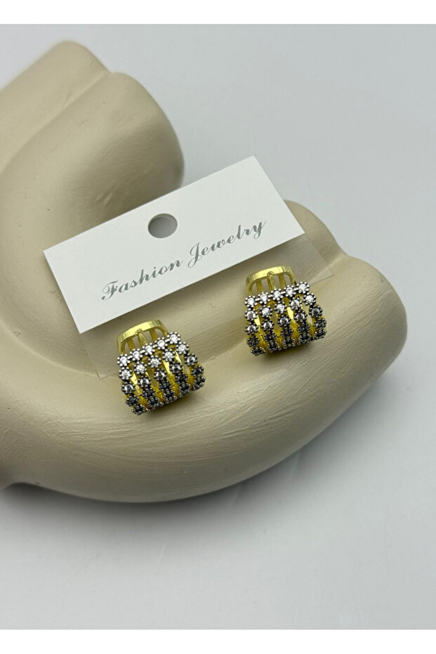 Vip Gold Stone Design Earrings - 26Vipkp43