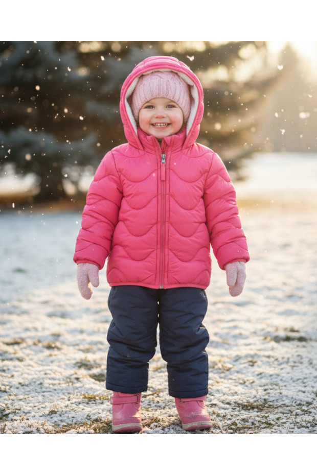 Plush Lined Quilted Stitched Coat