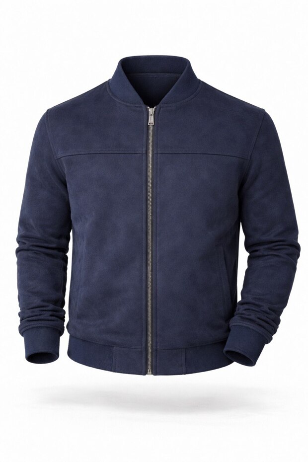 Bomber Kolej Süet Basic Mevsimlik Ceket - 1