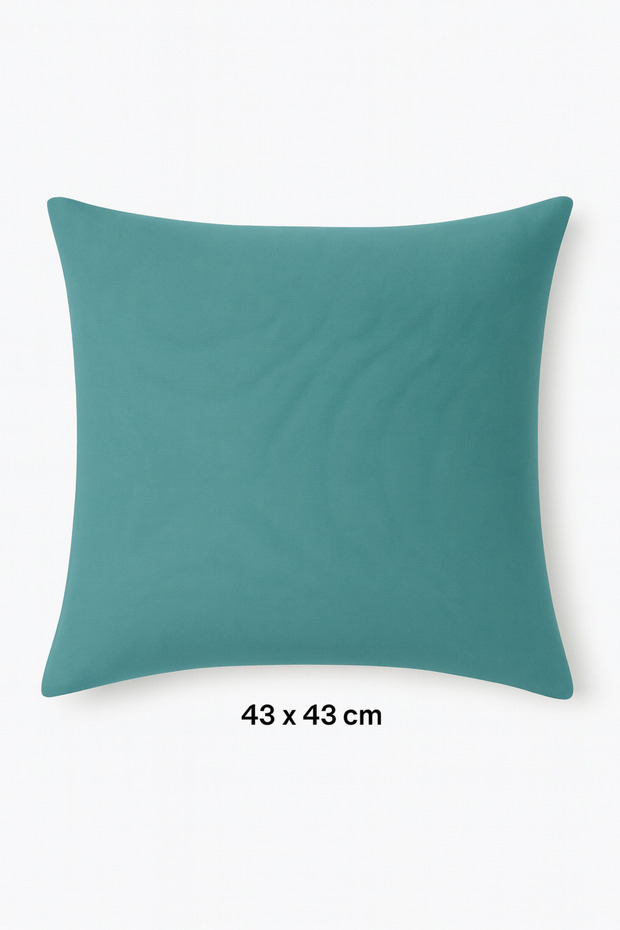 2 Pieces Outdoor 5 Year Colorfast Throw Pillow Cover 43X43 cm Turquoise