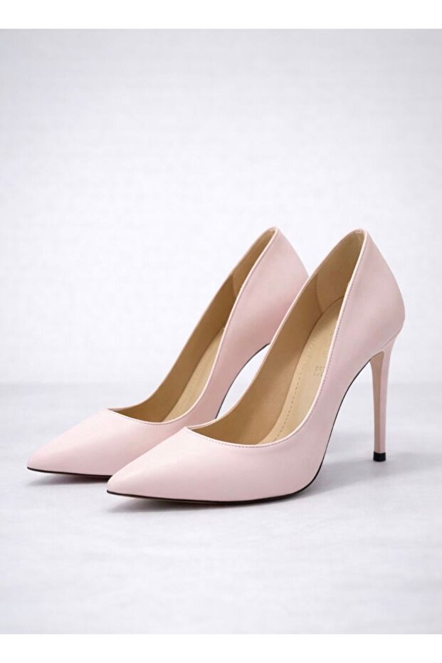 Red Sole Powder Pink Heeled Stiletto Shoes