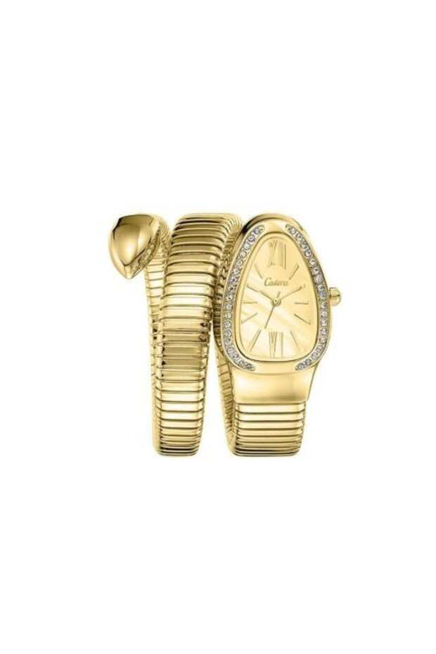 Gold Snake-Shaped Watch