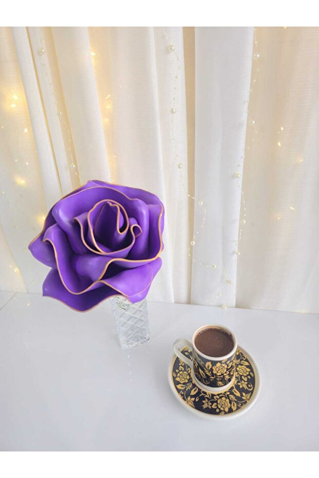 زهرة إيفا اللاتكس الفاخرة ذات الفرع الواحد - 2