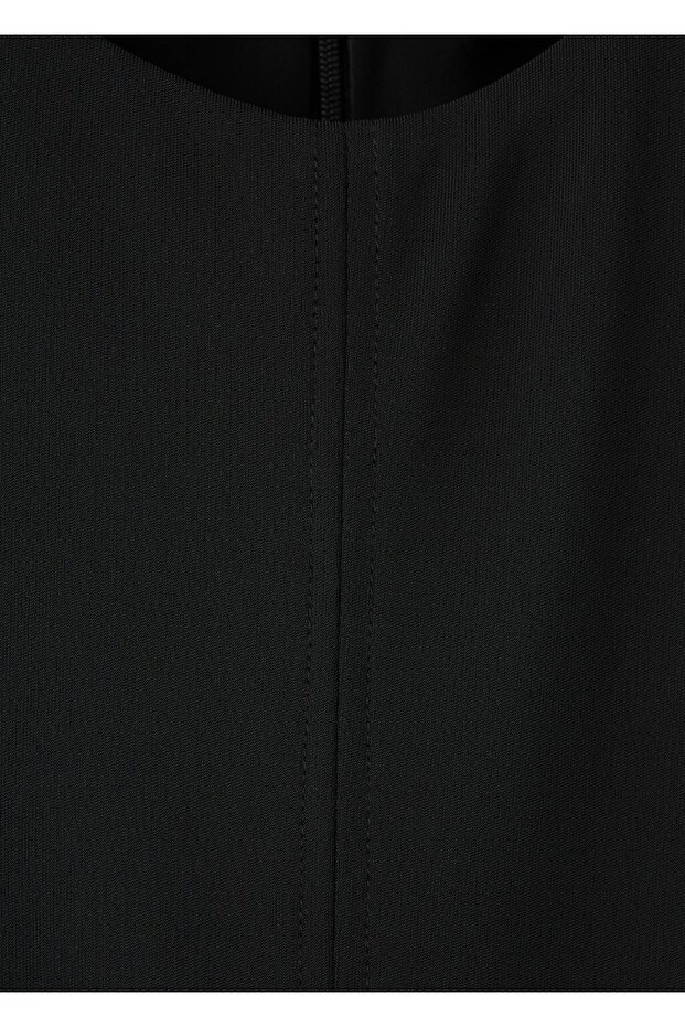 Evaze pamuklu elbise - 8