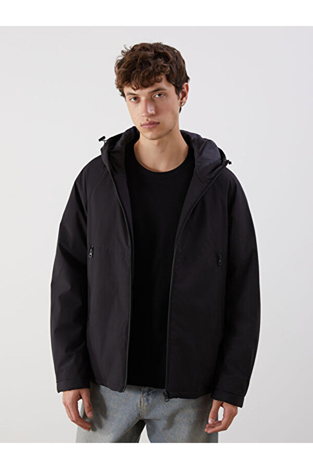 Standardfit Hooded Men's Coat from Uzg Store for Style Enthusiasts