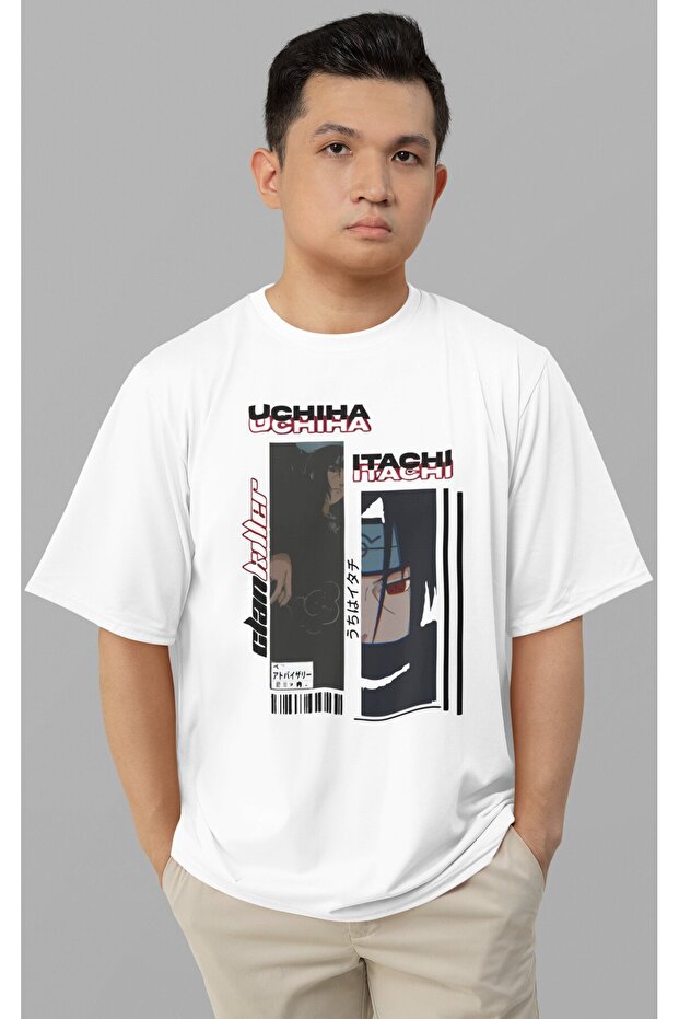 Uchiha Itachi Clan Killer Naruto Printed Unisex Oversize Anime Character T-Shirt