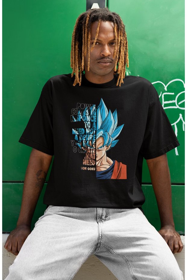 Son Goku Dragon Ball Printed Unisex Oversize Anime Series Character T-Shirt