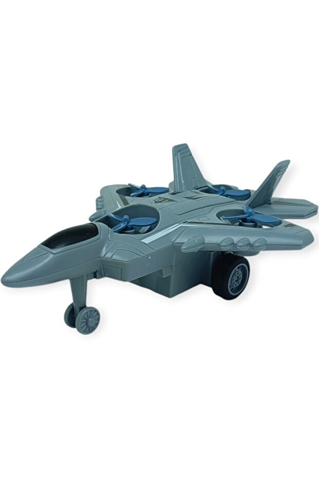 طائرة دوارة ذات 4 مراوح - رمادية (ليسينيا) - 2