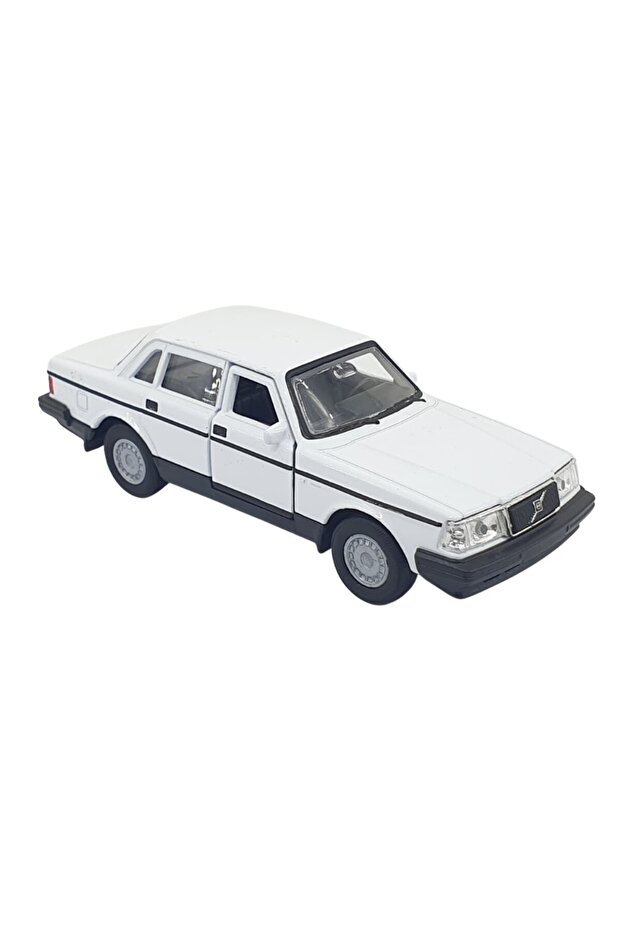 1:32 Volvo 240 Gl Pull-Back -Car - 43784-White (Lisinya)