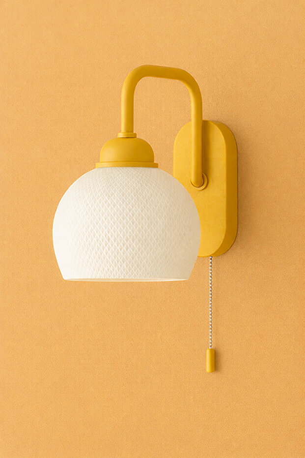 Modern Nosta Wall Lamp | Decorative Body | With a String Key | Minimal Wall Lamp