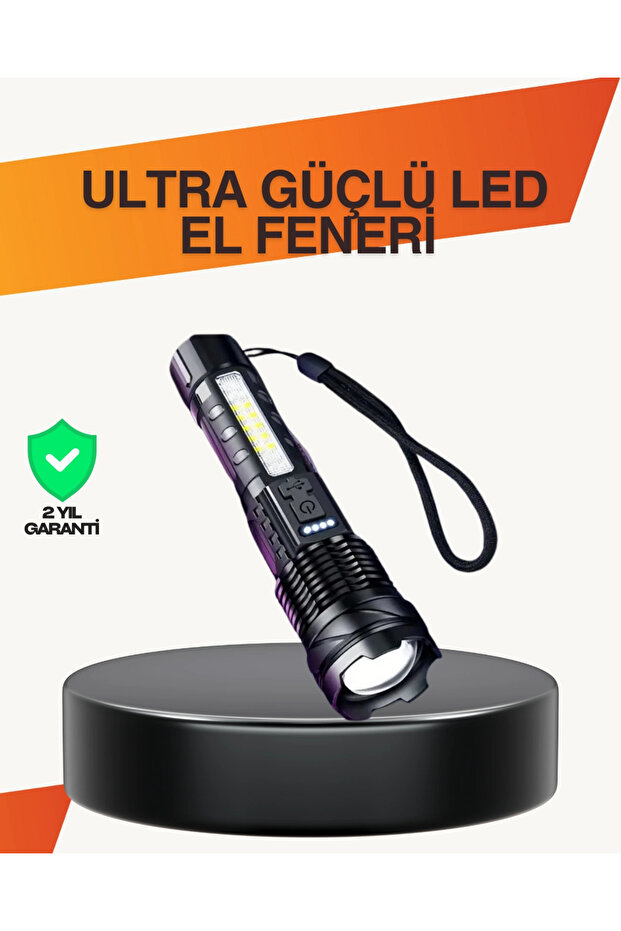 مصباح يدوي LED قوي للطوارئ