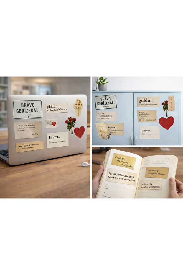 Romantic & Literary Quotes Sticker Set – Emotional Quotes (22X30 cm)