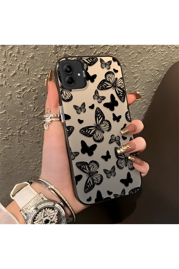Samsung Galaxy A04E Compatible Beautiful Butterfly Pattern High Quality Phone Case