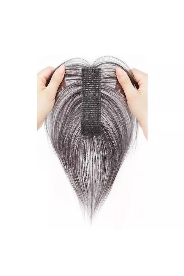 Magic Hook & Loop Hair Part Patch topper-Breathable & Lightweight , Adds Instant Volume & High Crown