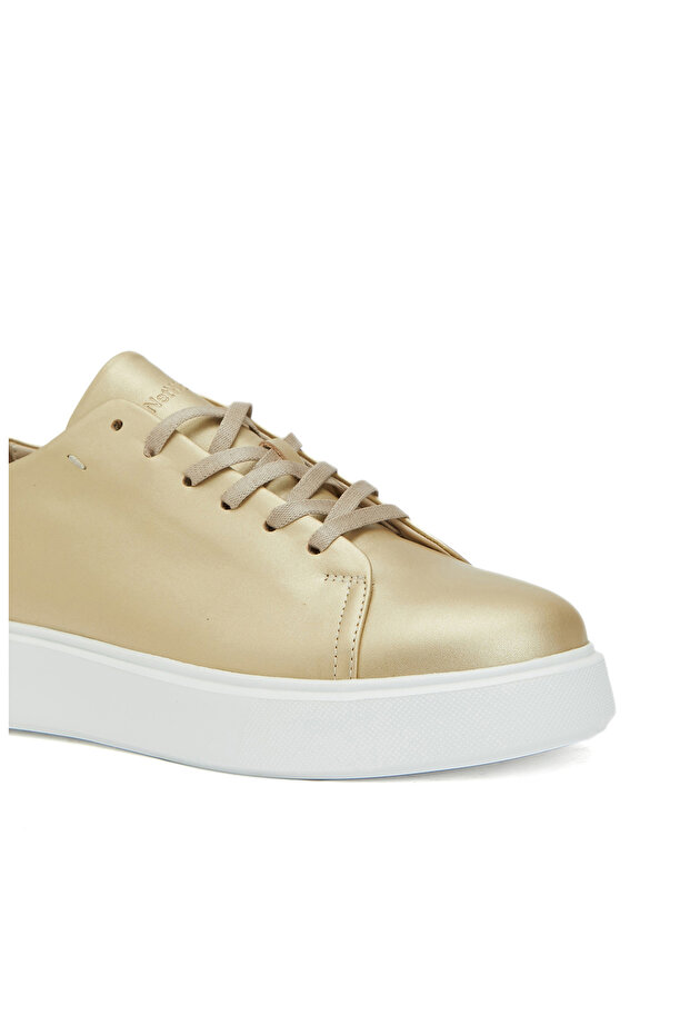 Gold Kadın Deri Sneaker - 6