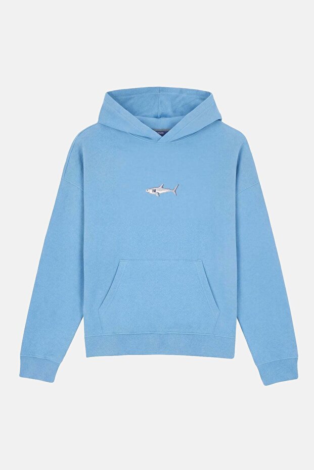 هودي بجيوب من Big White Shark SuperSoft - أزرق