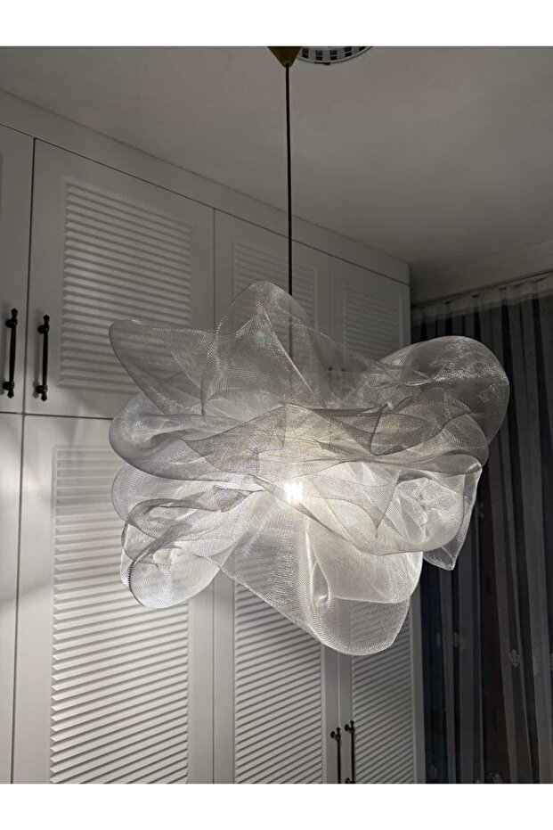 Aura Modern Tel Sarkıt Avize 60 cm - 4