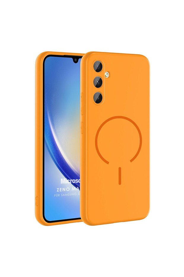 Samsung Galaxy A34 Case Zeno Magsafe Orange