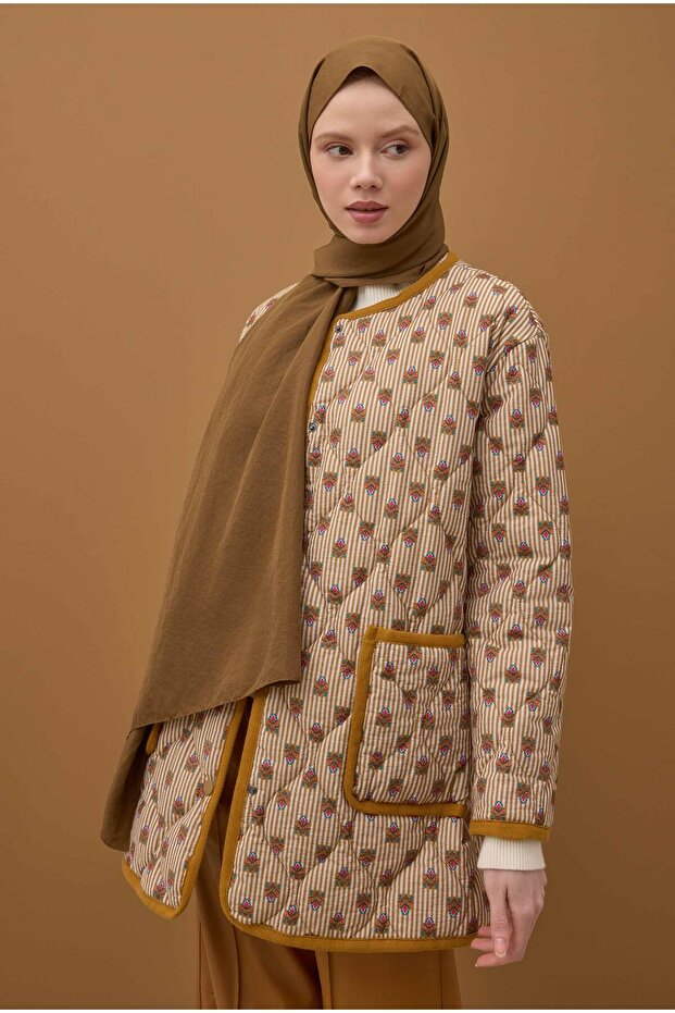 Soft Kraş Şal Sıcak Kahve - 2