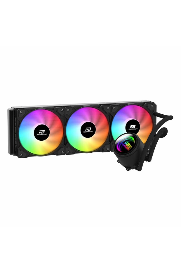 مبرد سائل للمعالج PowerBoost Circle 360B LED 360mm AM5/1700P أسود